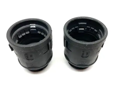 USED PMA FLEX STRAIGHT PLASTIC CONDUIT FITTING BLACK