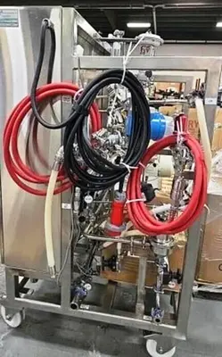 Westfalia CSC 6-06-476 hydro-hermetic clarifier skid, 316L SS.