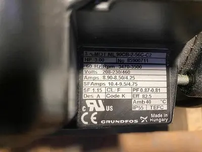 Used GRUNDFOS 90CB-2-56C-C2 Centrifugal Pumps Pennsylvania US | Global Equipment International, LLC #1399823