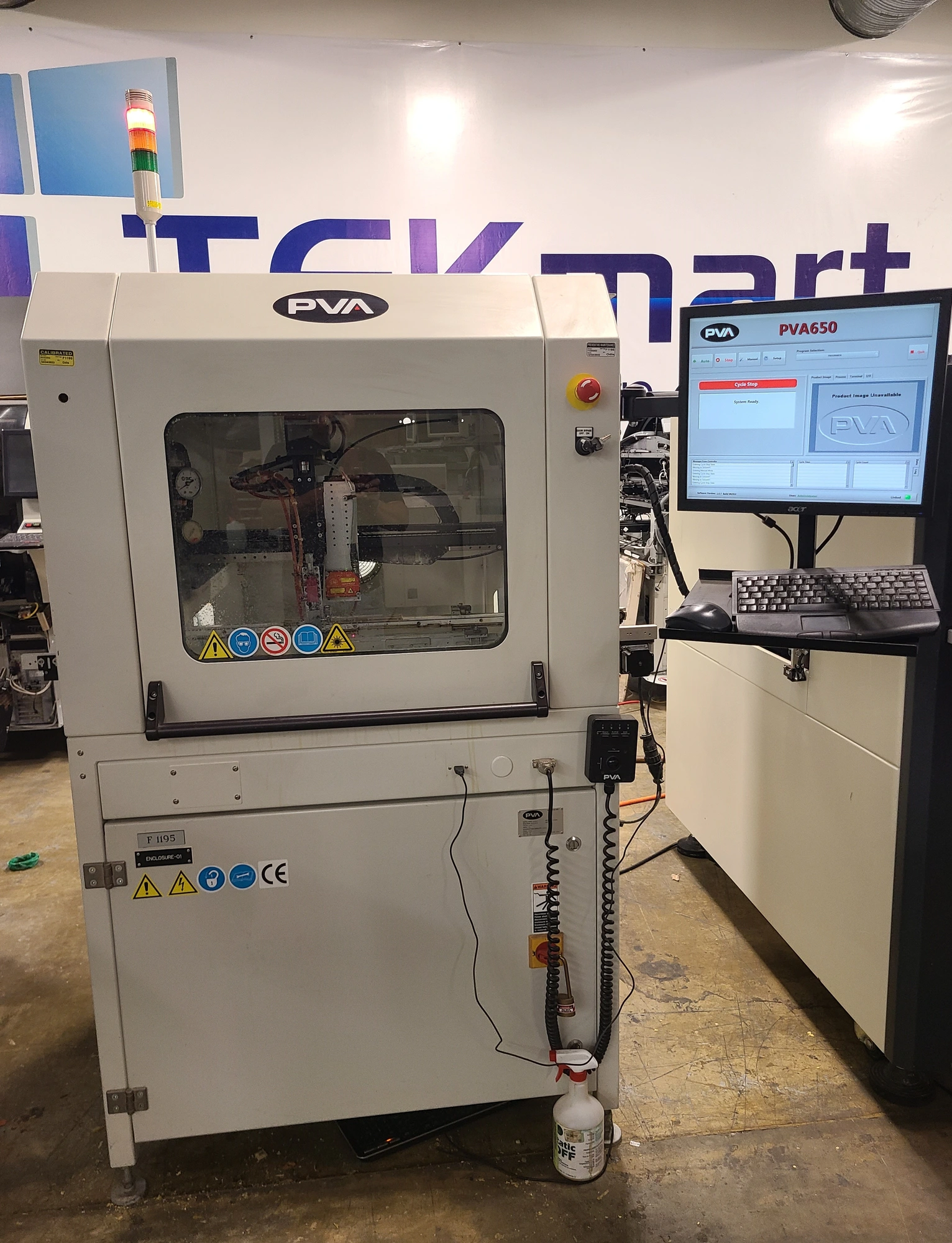 USED 2012 PVA 650 CONFORMAL COATING MACHINE