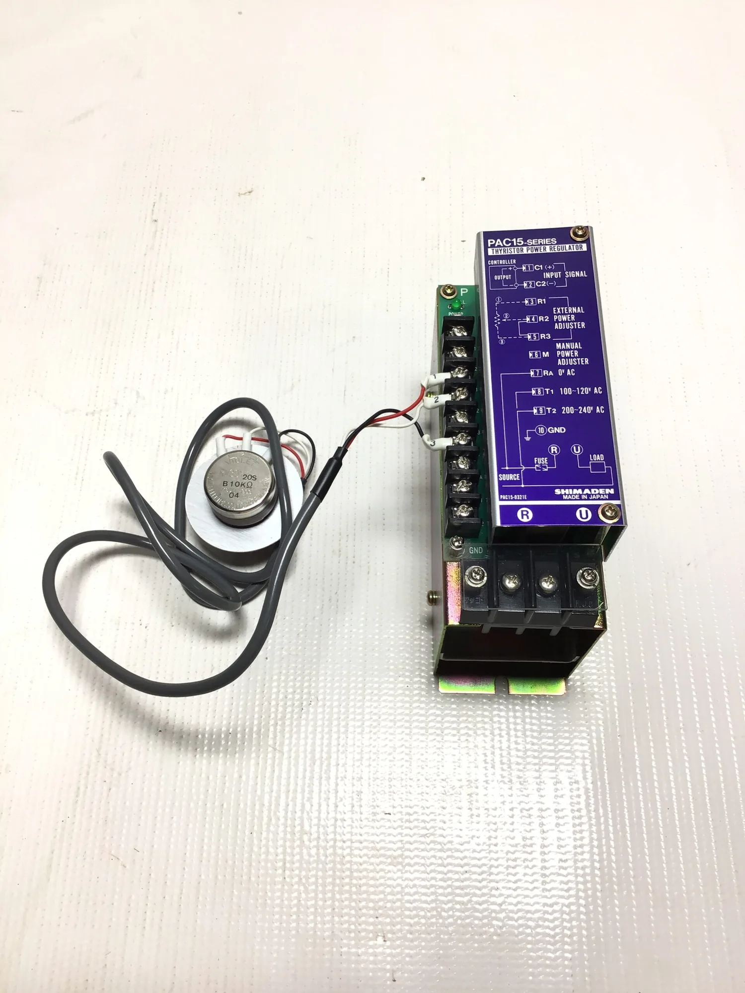 Shimaden 300 – PAC15 Thyristor Power Regulator 100-120/200-240VAC 20A 4-20MA DC