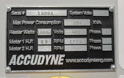 USED 2015 ACCUDYNE ACCUDYNE CUSTOM PRESS