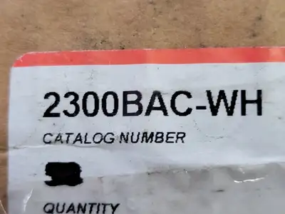 NEW WIREMOLD 2300BAC-WH