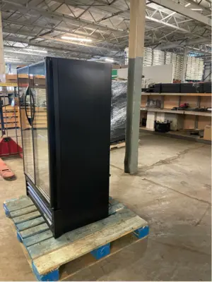 True Visual Merchandiser Slim Line Refrigerator with Swing Door