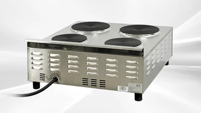 171-0433 28" 4-Burner Electric Hot Plate