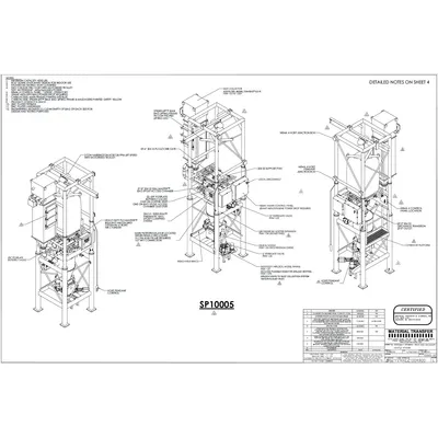 Surplus Material Transfer 4000 LB Bulk Bag Discharger Unloader food grade