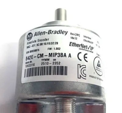New | in-Stock Allen-Bradley Ser. A Ethernet/IP Encoder - CIP Motion, Multi-turn Encoders Michigan US | Maverick Industrial Sales #1393188