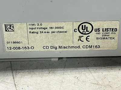 USED SIGMATEK CDM 163