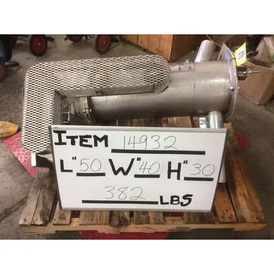 Used 10x12 Semco Rotary Airlock valve with Dual Shaft Agitated lump breaker