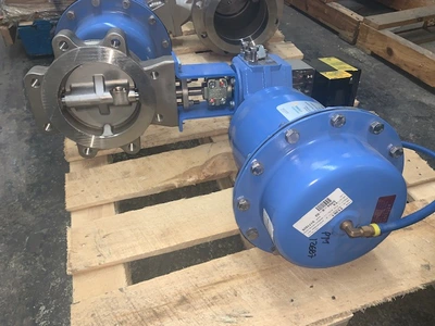 Jamesbury 6" Butterfly Valve with Pneumatic Actuator and Positioner New Storeroom Spare