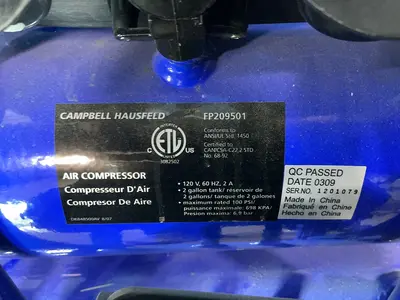 Used CAMPBELL HAUSFELD FP209501 Miscellaneous MRO Ohio US | HGR 24 #1427542
