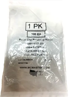 DSH-10ST | External Retaining Ring  10mm OD - New Other