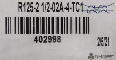 NEW ALFA LAVAL 402998 ROTOR R125-2-1/2-02A-4-TC1