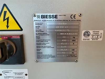 Used 2019 BIESSE "LIFTER L1" Stackers Florida US | MachineryMax #1462212