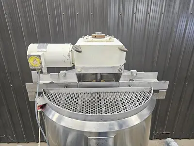 Used 100 Gallon Jacketed Tank (Kettle), With Scrape Agitation, 304 Stainless Steel