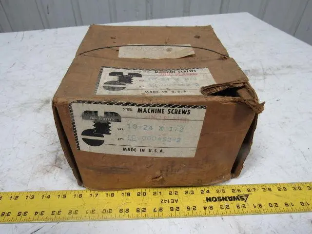 10-24X 1/2" Slotted Pan Head Machine Screws Zinc Lot Of 9000+