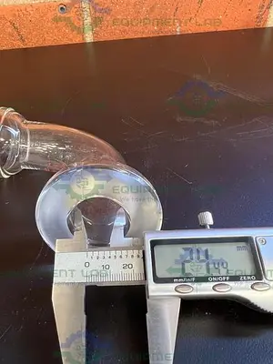 USED BUCHI AG BOROSILICATGLAS 3.3 KATALOG 8801 ELBOW 60MM X 50MM