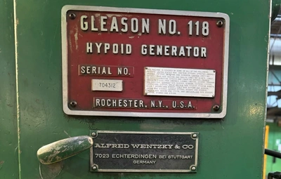 GLEASON Hypoid Bevel Gear Generator, in good used condition