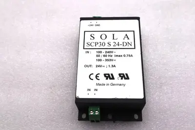 SOLA SCP30 S 24-DN POWER SUPPLY IN 100-240V OUT 24VDC #L-633