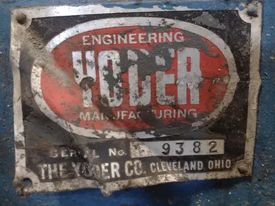 30,000 LBS X 48" YODER PULL OFF UNCOILER / COIL REEL: STOCK #16920