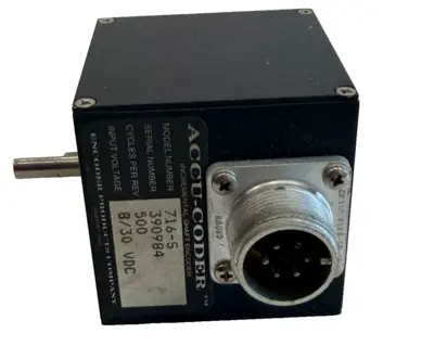 USED ACCU-CODER 716-S INCREMENTAL SHAFT ENCODER 8/30VDC 716S