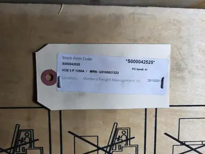 USED AREVA HVX12-31-12E185