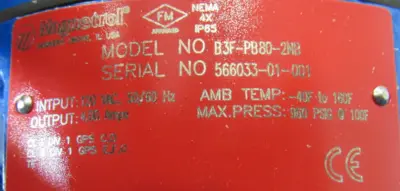 NEW MAGNETROL B3F-PB80-2NB LEVEL SWITCH 1" B3FPB802NB