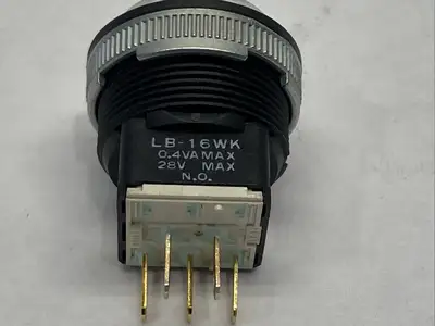 LB16WKG01-5F-JF | NKK  Pushbutton Switch LED Green 28VDC - New Other