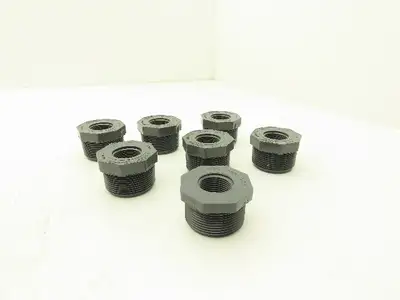 Lasco D2464 Pipe Fitting Adapter 3/4" NPT 1-1/2" NPT Schedule 80 PVCI Lot of 7