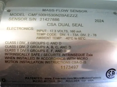 NEW Micro Motion CMF100 H530N2BAEZZZ