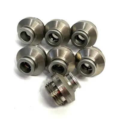 USED SMC METAL STRAIGHT MALE FITTING, HEX INTERNAL, 10MM TUBE