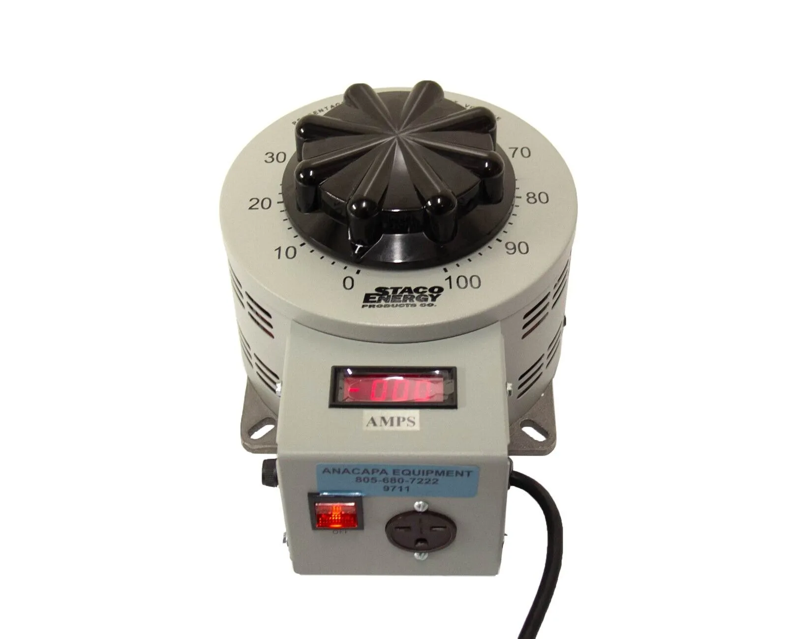 Staco Energy 3PN2520B-XDAM Variac Variable Transformer Digital Ammeter (9711)R