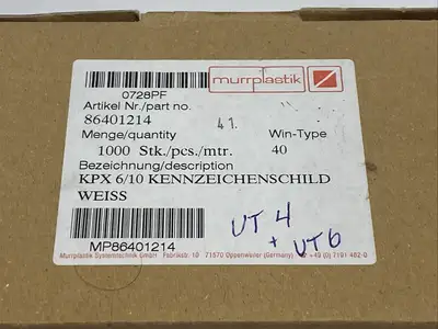 New | in-Stock Murrplastik Murrplastik 86401214 Blank Label Michigan US | Maverick Industrial Sales #1502264