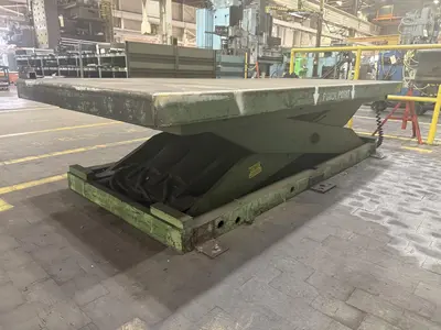 108' X 48" HYDRAULIC LIFT TABLE: STOCK #23555