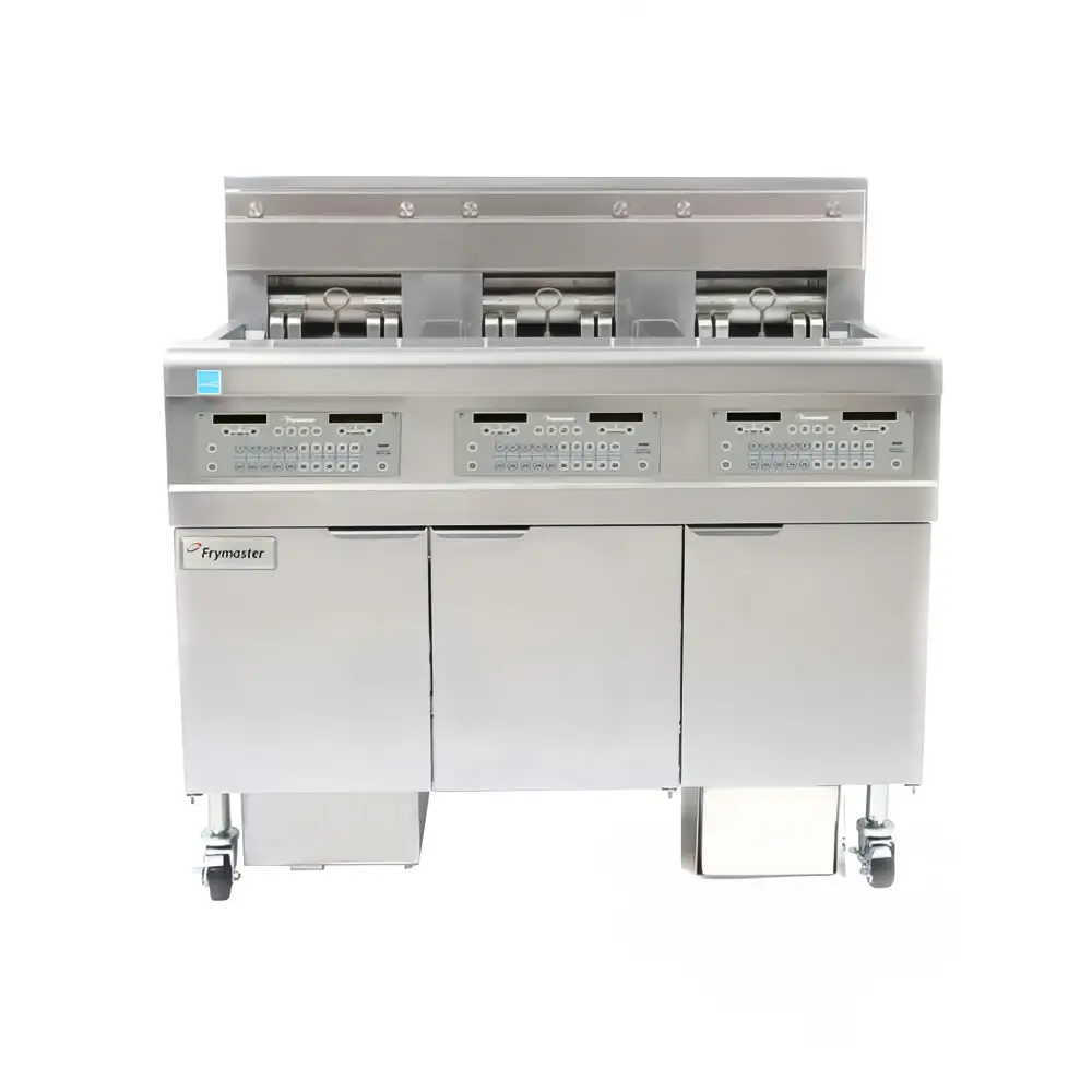 Frymaster FPEL314CA Electric Fryer - (3) 30 Lb Vats, Floor Model, 240v/1ph