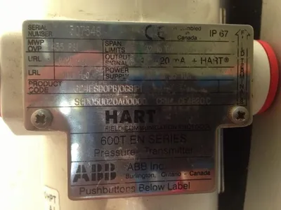 ABB Hart 600T EN Series Pressure Transmitter