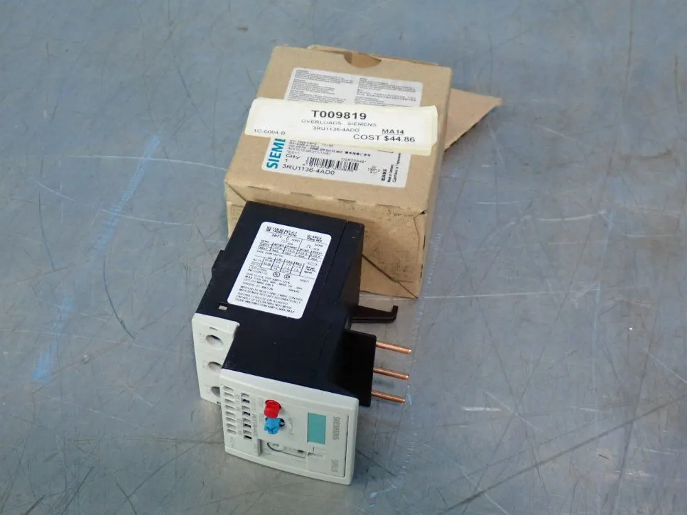 New | in-Stock SIEMENS 3RU11364AD0 Relays & Switches | HGR 24 #739631