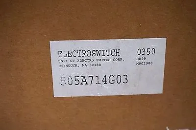 NEW ELECTROSWITCH 505A714G03 ROTARY SWITCH