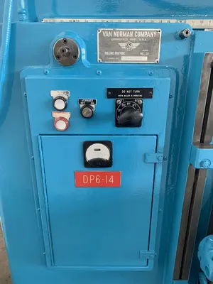 VAN-NORMAN NO. 38 VERTICAL UNIVERSAL 50-TAPER MILLING MACHINE. STOCK # 0255424