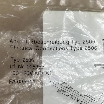 NEW Burkertcon 2506-008-355