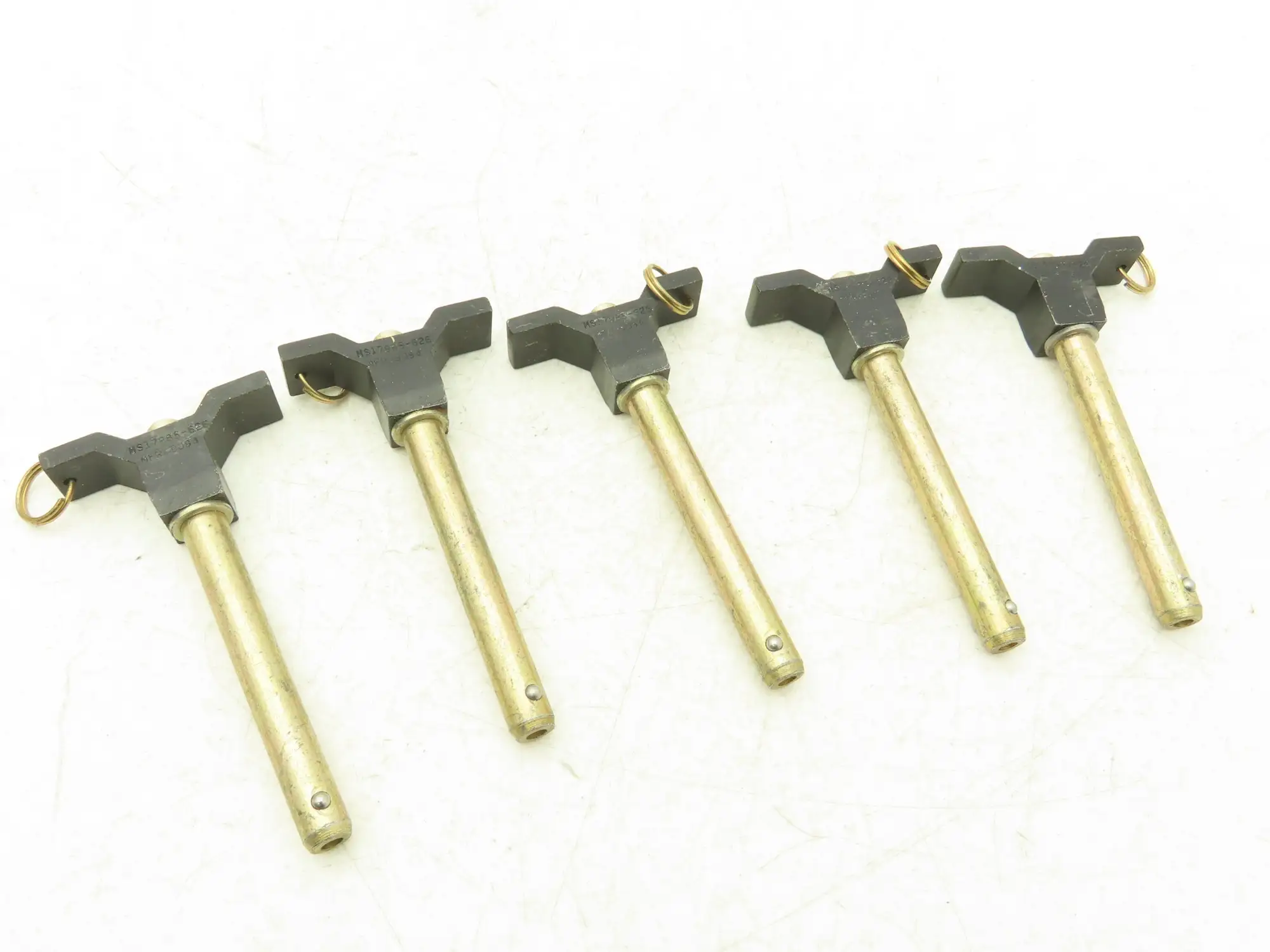 MS17985-626 Ball Lock Pin T-Handle Quick Release Aircraft Mil Spec 3/8" Lot of 5