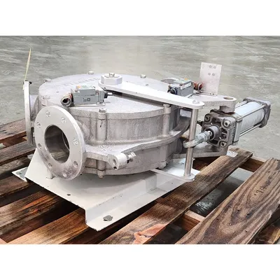 Used Reimelt GmbH 4" Single-channel Stainless Steel Tunnel Diverter Valve