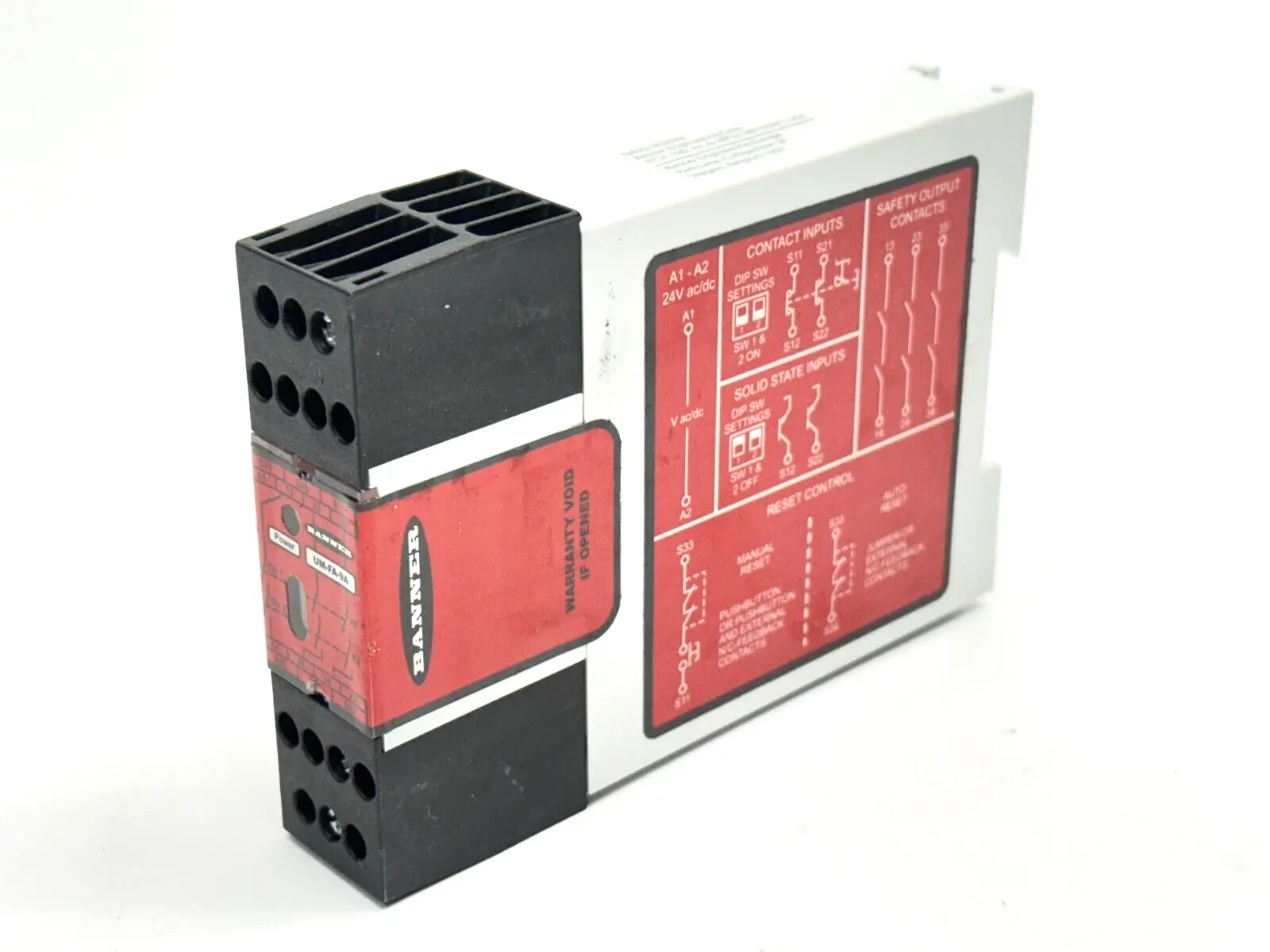 UM-FA-9A,81227 | Banner UM-FA-9A UM Series Universal Input Safety Relay 81227 - For parts or not working