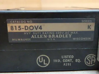 USED ALLEN BRADLEY 815-DOV4 SER K
