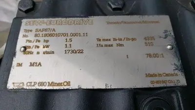 NEW 2010 SEW-EURODRIVE SAF67 / DT9054