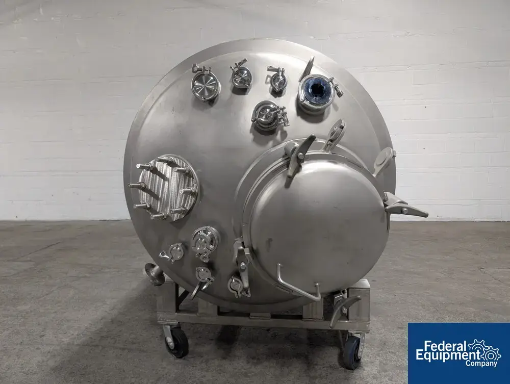 USED Precision 1,000 Liter Precision Stainless Reactor, 316L S/S, 51.5/160#