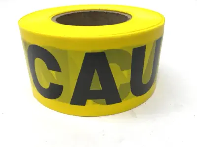 USED GENERAL WORK PRODUCTS CAUTION TAPE 3" X 1000'