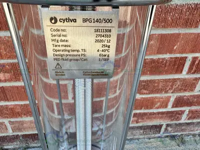 USED CYTIVA / GE / PHARMACIA BPG / DURAN 140 / 500 CHROMATOGRAPHY COLUMN
