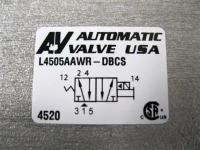 NEW Automatic Valve USA L4505AAWR-DBCS