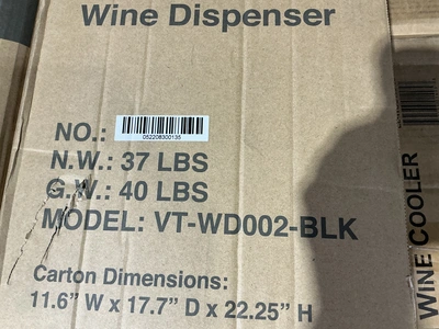Used VINOTEMP VT-WD002-BLK Bottle Coolers Michigan US | Miedema Asset Management Group #1487793